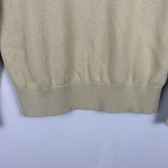 Everlane Organic Cotton Blend Casual Preppy Tan Long Sleeve Sweater Size Medium - Picture 6 of 9